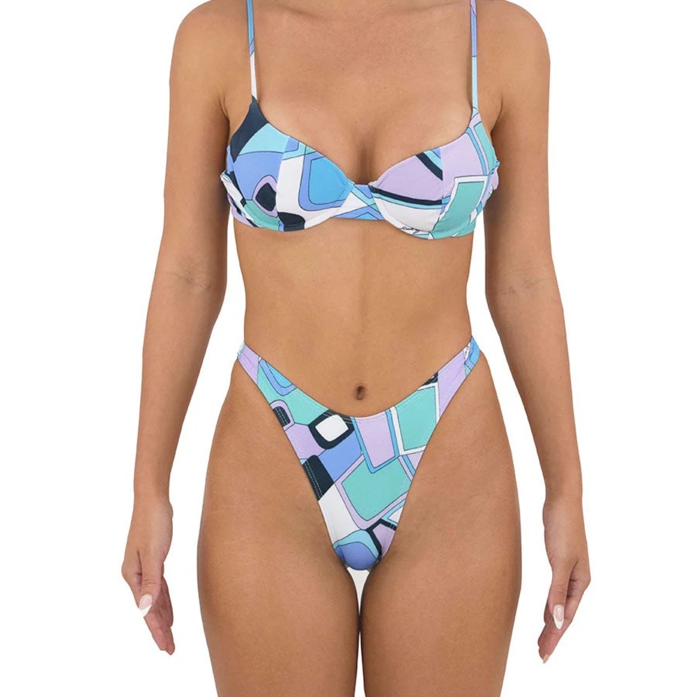 Blue and White Bikini Set Swimwear, New Vogue Deco from Heart of Sun